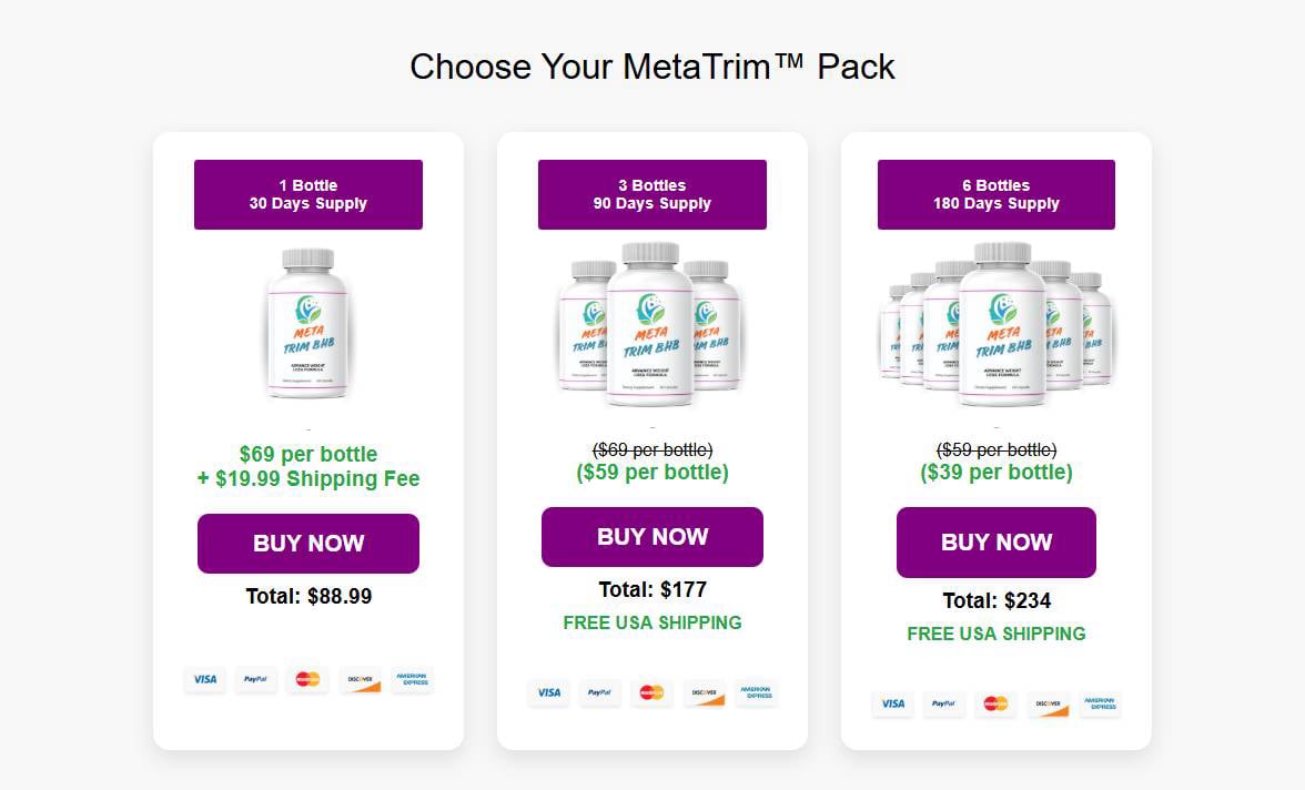 3 Days  MetaTrim BHB™ Offer